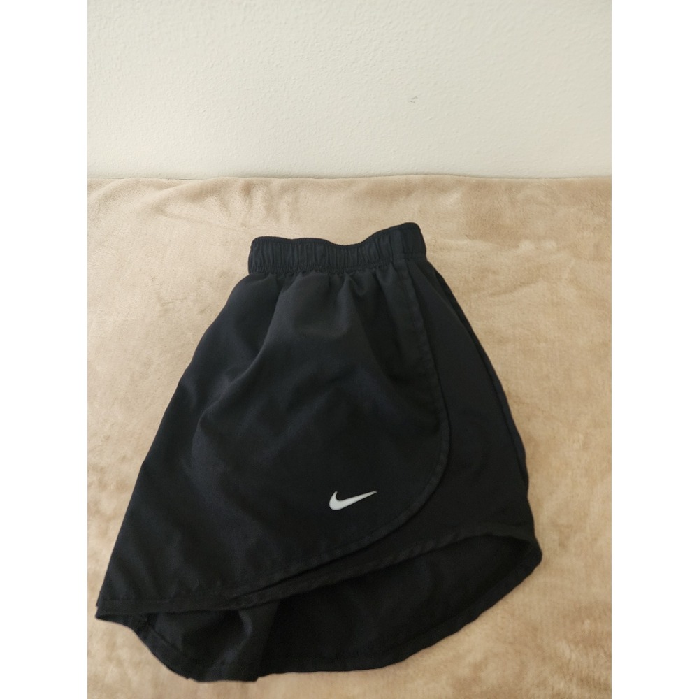 Nike Dri-FIT Womens Running Shorts Black Size Large Athletic Gym Workout L - Picture 8 of 8